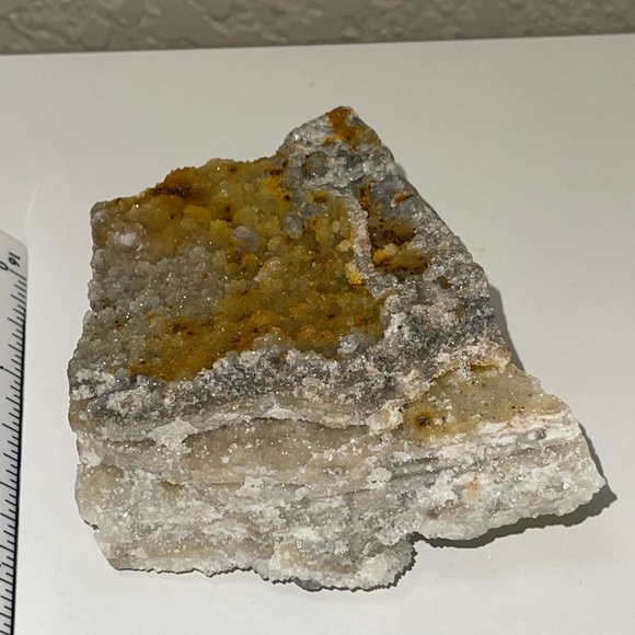 Cubic fluorite on Druze Quartz 💛HP💛 - Picture 3 of 16